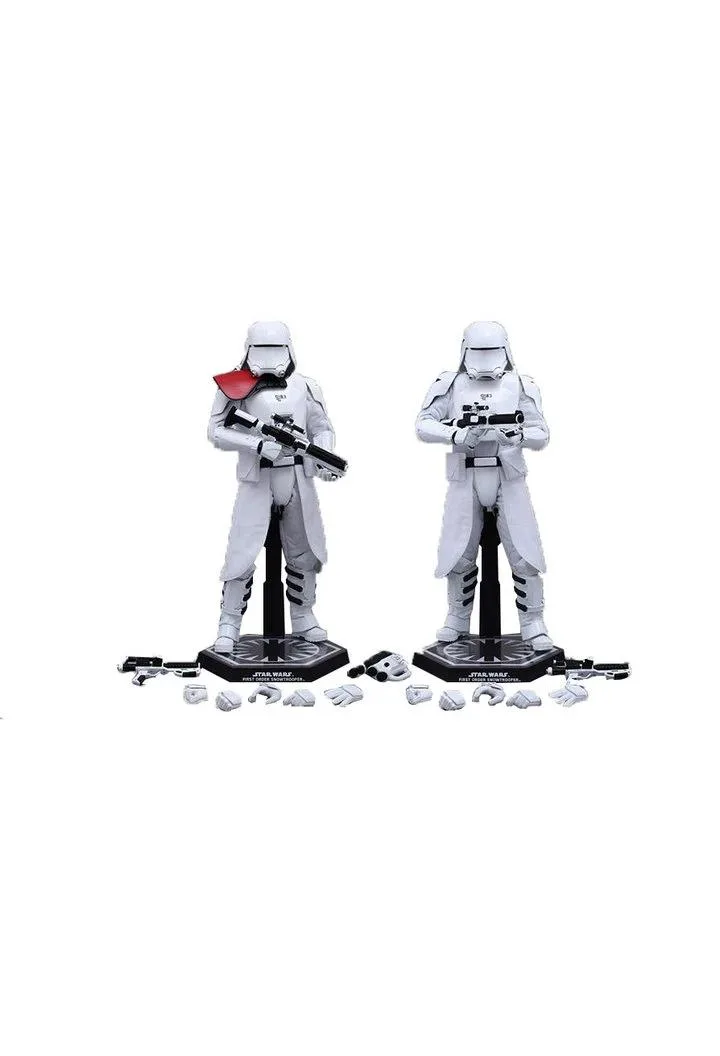 Hot Toys Hot Toys MMS323 Star Wars Force Awakens First Order Snowtroopers Officer &amp; Snowtrooper Action Figures Set — product photo