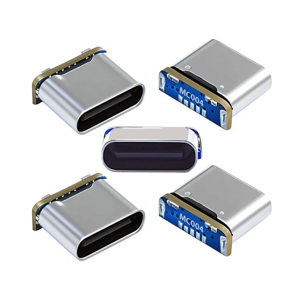LORDWORLD LORDWORLD 5pcs Type-C Female Socket DIY Solder Connector Mini-USB 5Pin SMT DC 5V Power — product photo