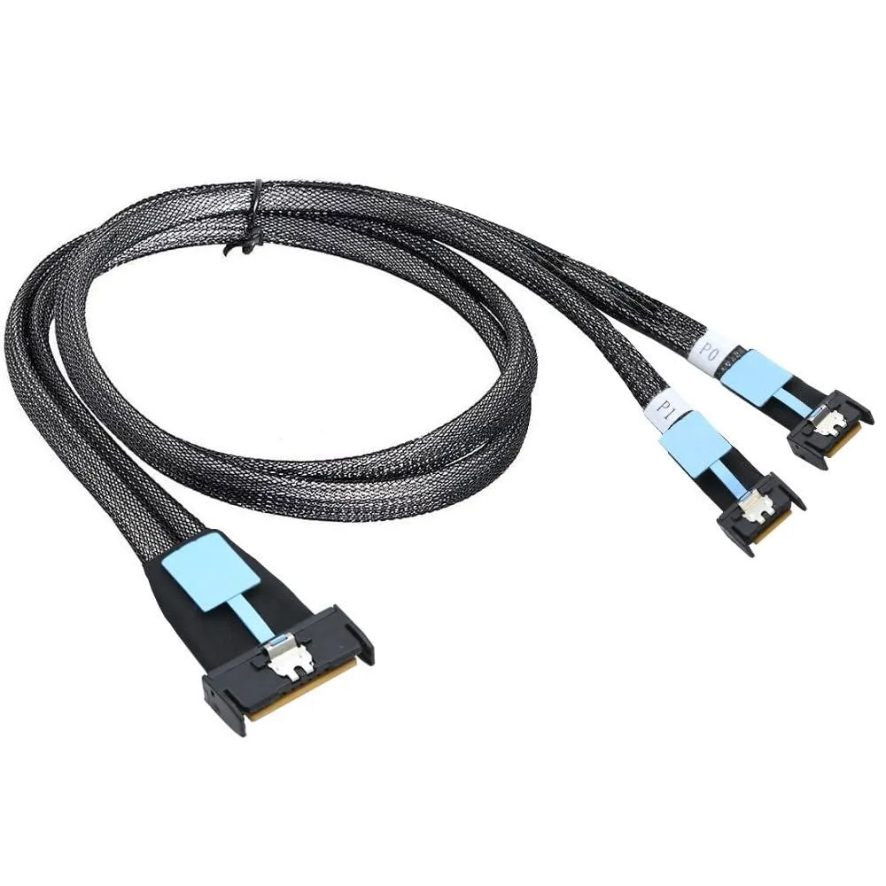 Fervit Fervit MCIO PCI-E 5.0 74Pin Male to Dual 38Pin Male Extender Cable 50cm — product photo