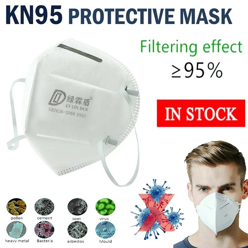 Spreadxgy Spreadxgy 10pcs PM2.5 Dust Mask Blue White Cotton Filter — product photo