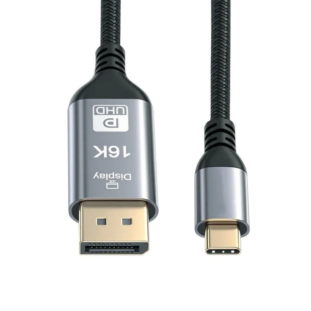Fervit Fervit USB-C to DisplayPort 2.1 Cable 2.0m 16K@30Hz 80Gbps — product photo
