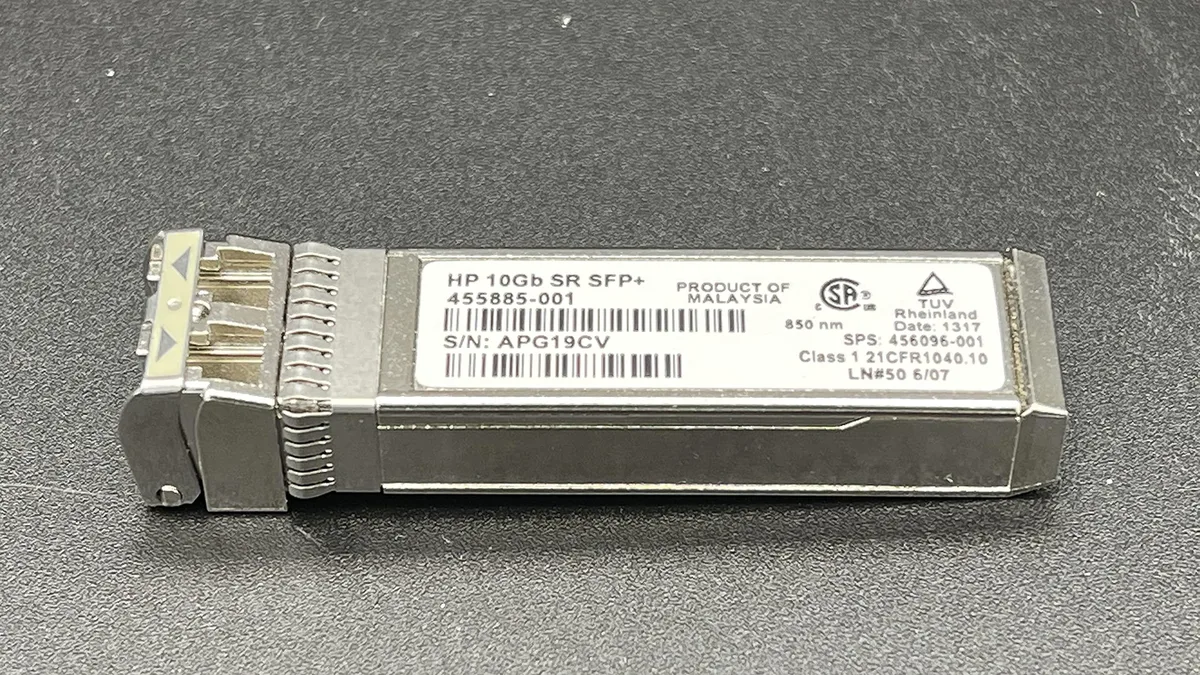 HP HP 455885-001 10GBase-SR SFP+ Transceiver 850nm 300m — product photo