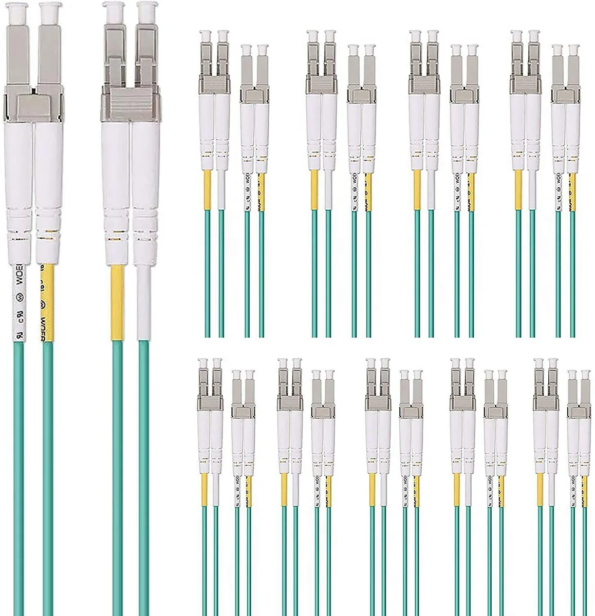 10Gtek 10Gtek LC-LC OM3 Duplex LSZH 6.56 ft 10 Pack — product photo