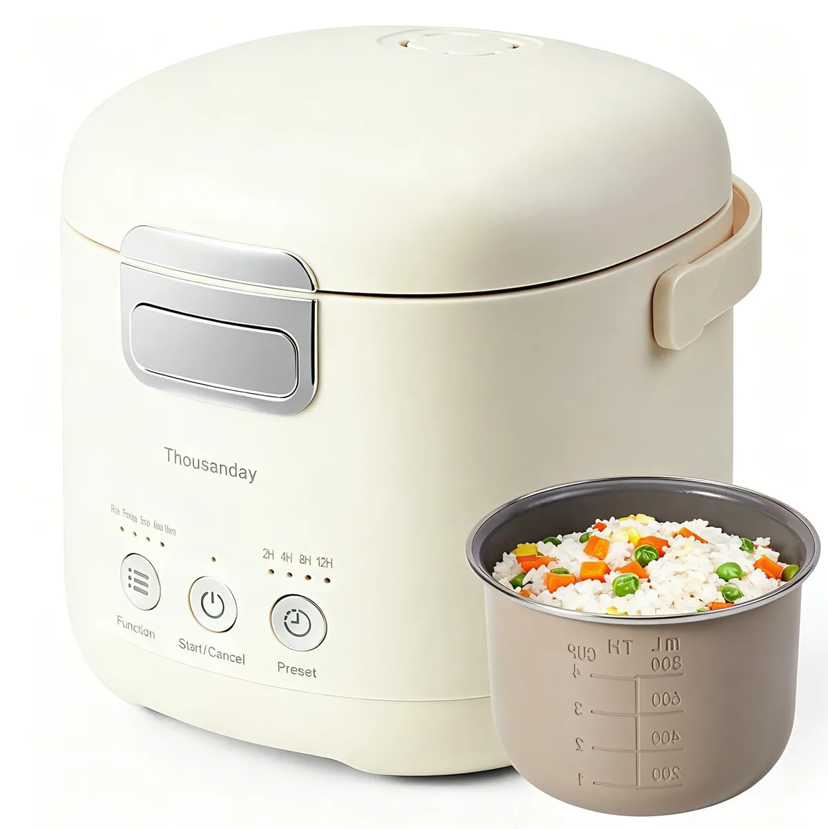  Thousanday Beige 1.2L Rice Cooker 200W 110V — product photo
