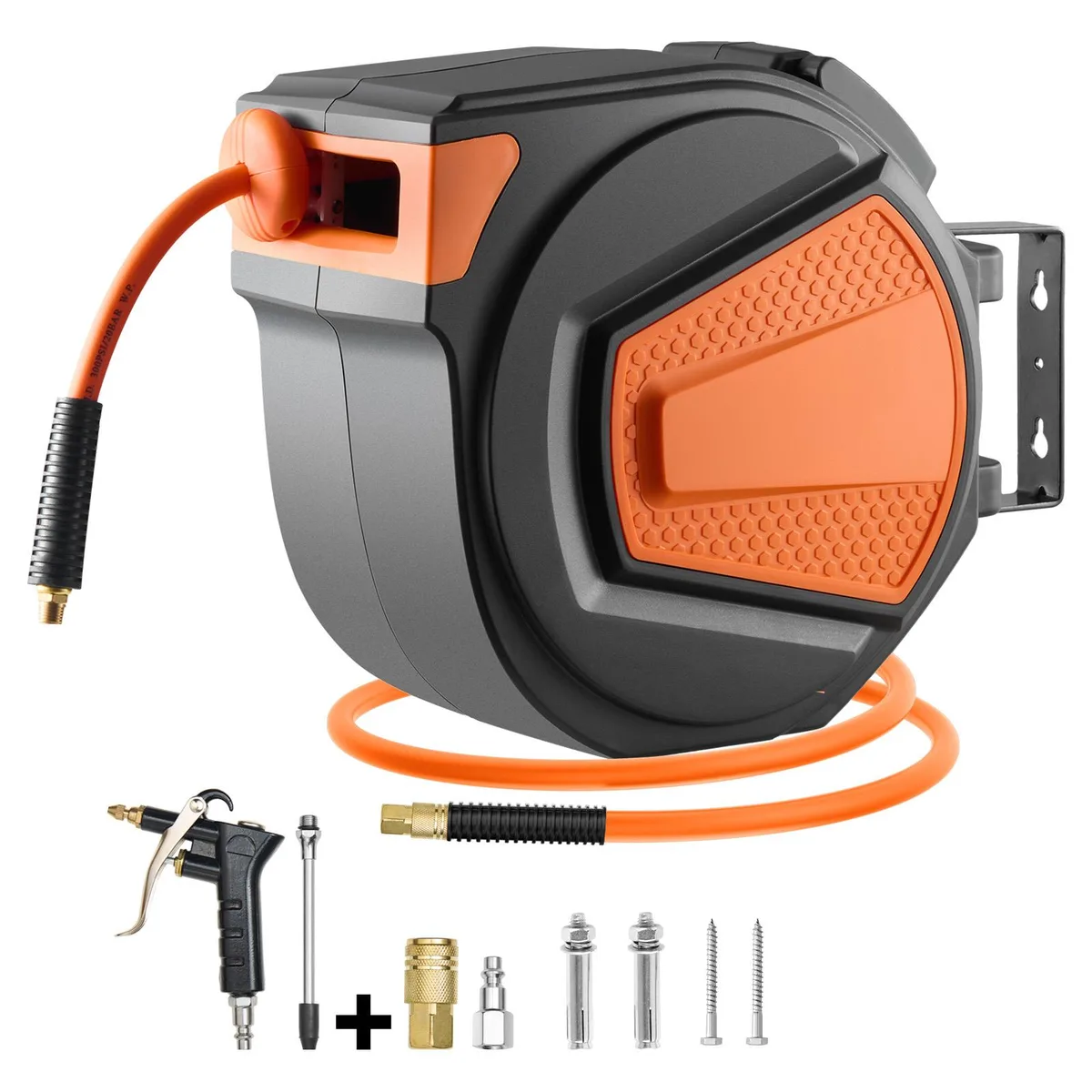 VEVOR VEVOR NWA-D20 Retractable Air Hose Reel 3/8 in 65 ft 300 PSI 180° Swivel — product photo