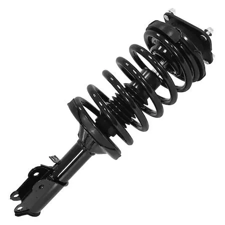 Unity 11954 front right complete strut assembly, silver metal coil spring and housing