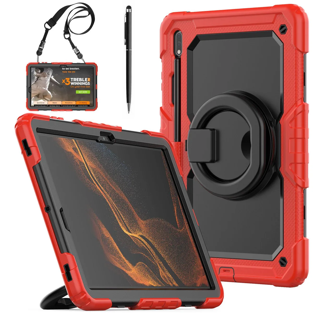 BONAEVER BONAEVER SM-X800/SM-X806 12.4 inch laptop case Red — product photo