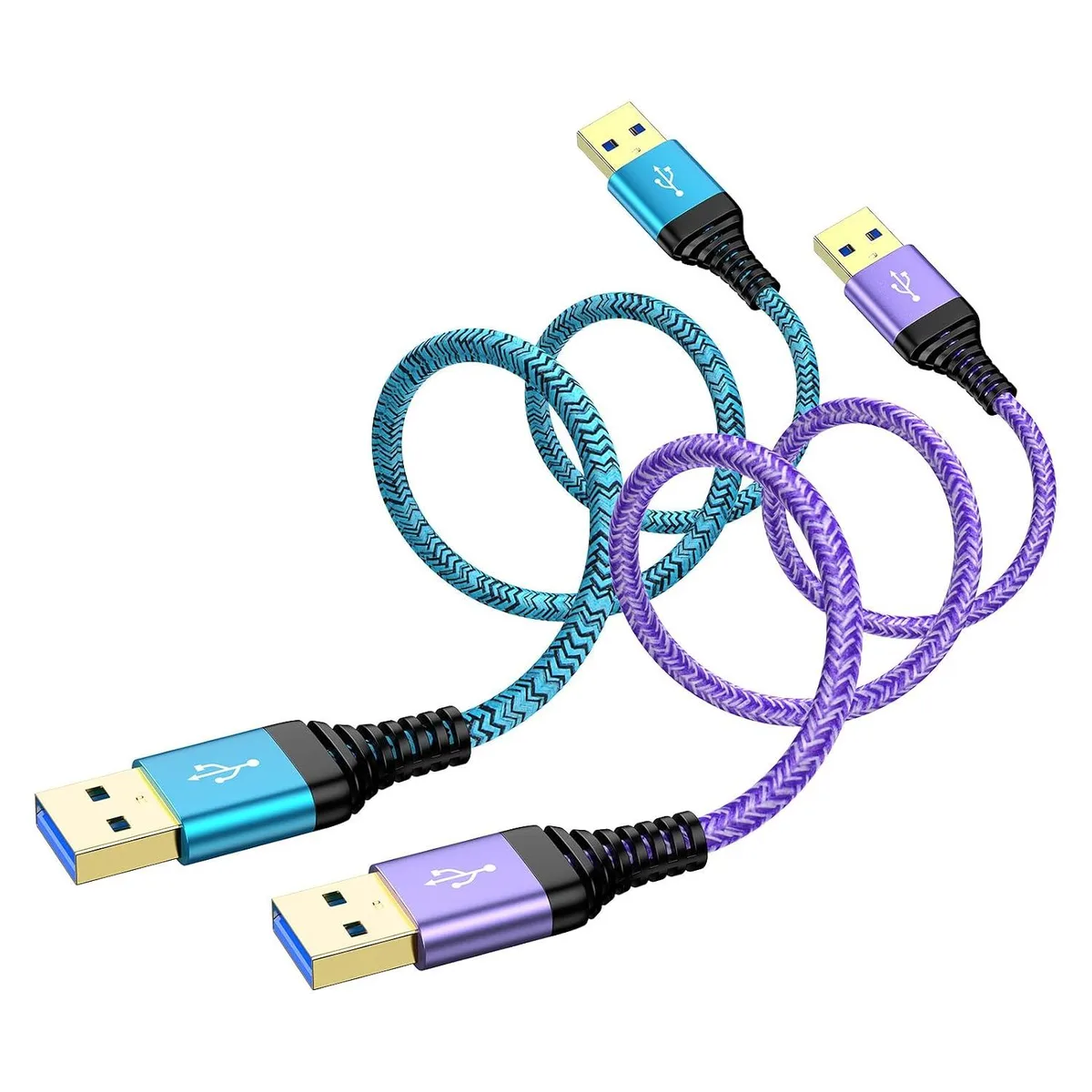 Kootion Kootion USB 3.0 A to A Male Cable 2-Pack 6ft — product photo