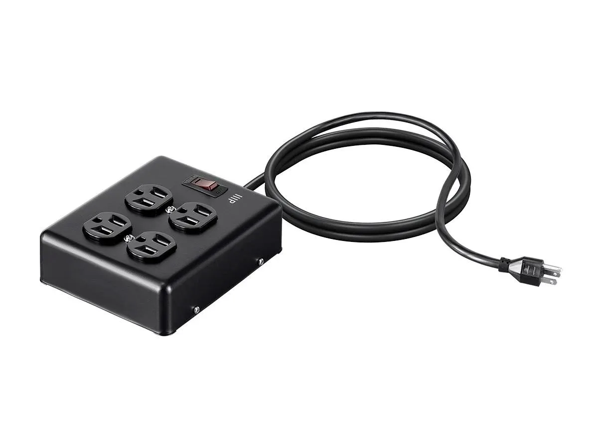 Monoprice Inc. Monoprice 135099 4-Outlet Metal Surge Protector 180 Joules 15A — product photo