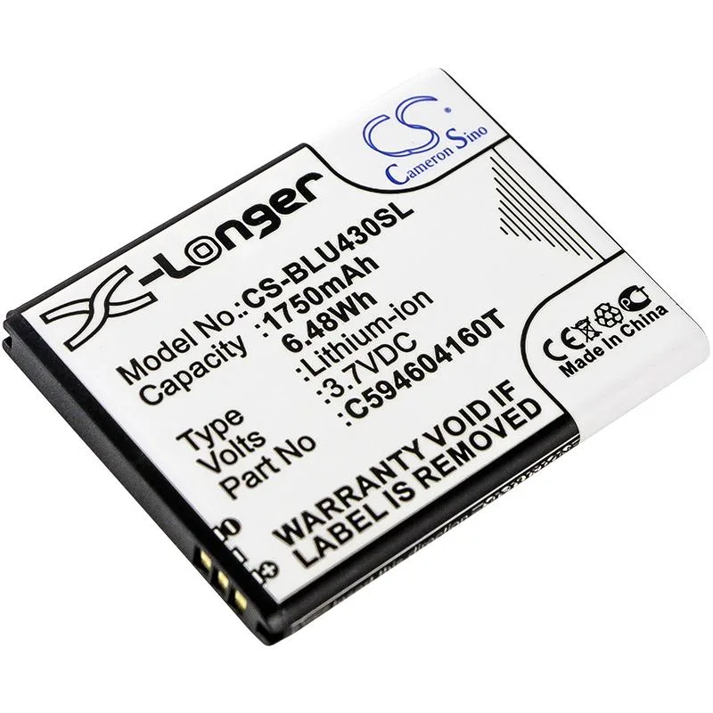 Cameron & Co Cameron & Co DS-CS-BLU430SL cell phone battery 1750mAh 3.7V — product photo