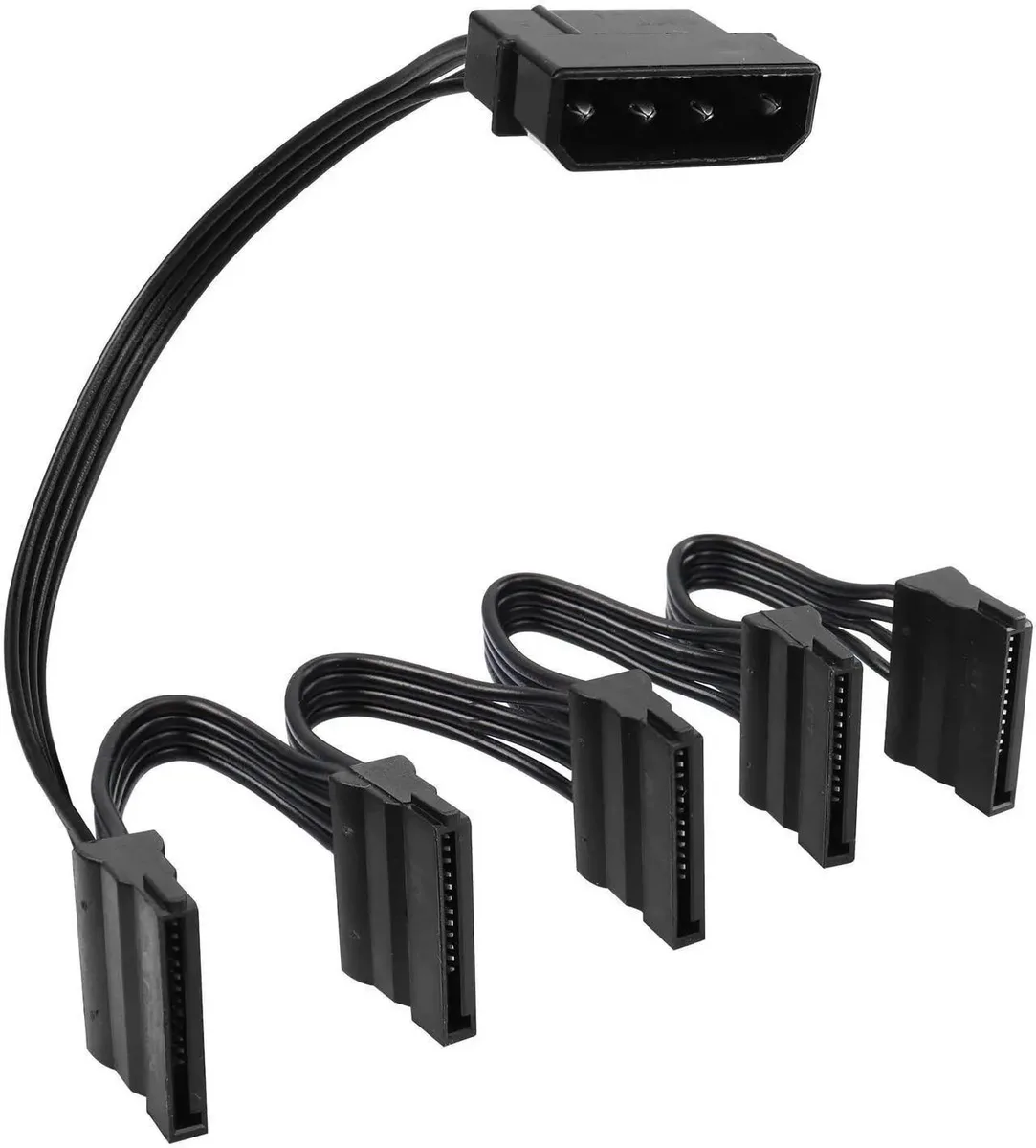 Vszerda Vszerda IDE to SATA Power Cable LP4 4 Pin 1 to 5×15 Pin Splitter Adapter — product photo