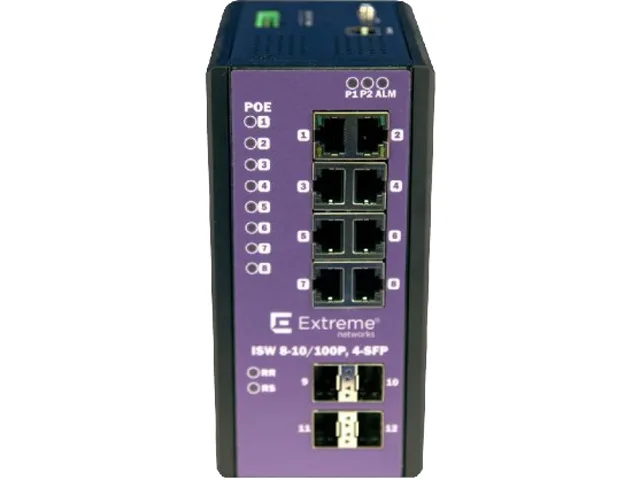 Extreme Extreme 16802 8-Port 10/100 PoE+ Switch with 4 SFP — product photo