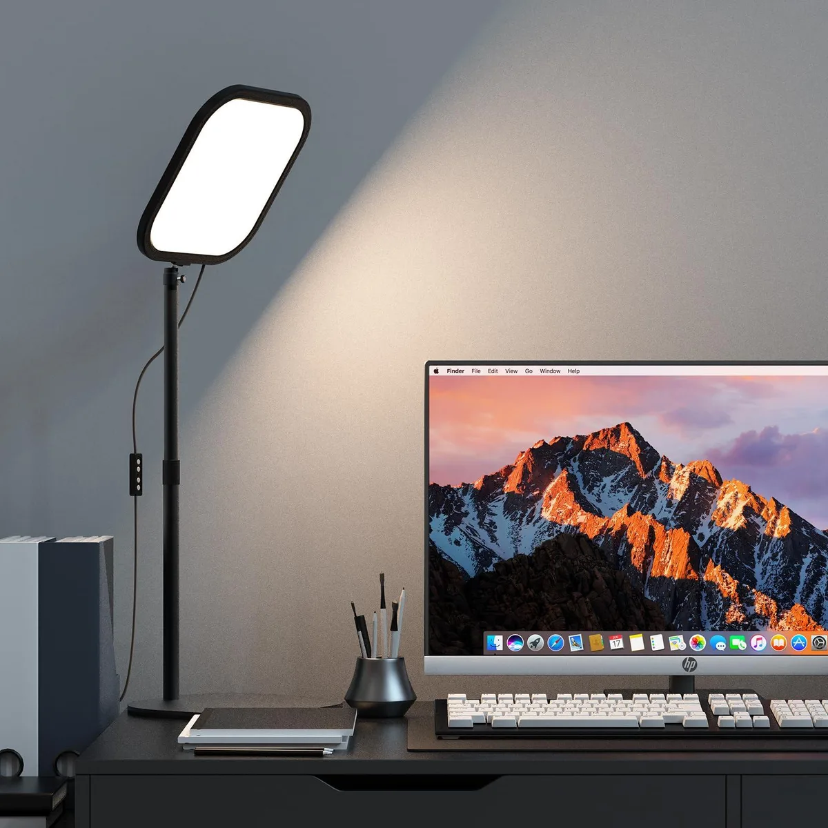  ALTSON L220Z 10in Square Video Conference Light Matte Black — product photo