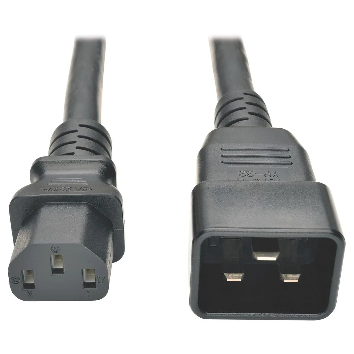 Tripp Lite P032-003 3ft 12AWG 15A C13-C20 Power Cord Black — product photo