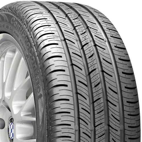 Black sidewall Continental tire, size 155/60R15, touring all-season tread pattern