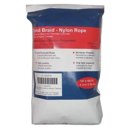 Value Brand Value Brand Braided Nylon Rope 1/4 in 100 ft — product photo