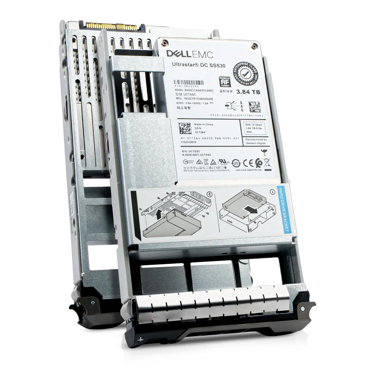 DELL DELL 0TT26V 3.84TB SAS 12Gb/s 3.5in enterprise SSD — product photo