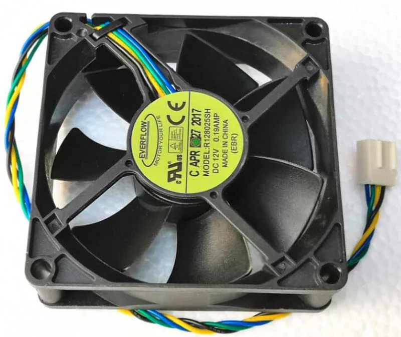 Zyvpee Zyvpee R128025SH 8025 12V .19A 2800RPM 4 Pin CPU cooler — product photo
