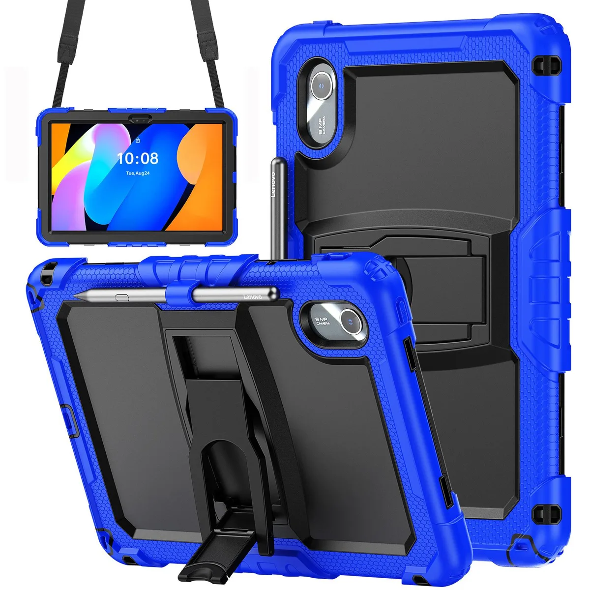 Werleo Werleo TB336FU/TB336ZU shockproof laptop case pencil holder shoulder strap stand 11 inch 2025 blue — product photo