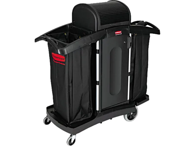 Rubbermaid Commercial Rubbermaid Commercial RCP 9T78 High-Security Housekeeping Cart 2-Shelf office furniture — product photo