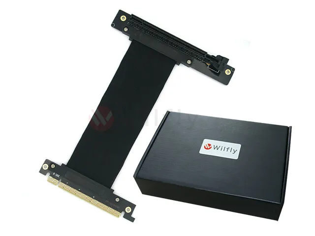 Wilfly Wilfly PCIE16NR15 150mm PCI-E 3.0 x16 Right Angled Riser Cable — product photo