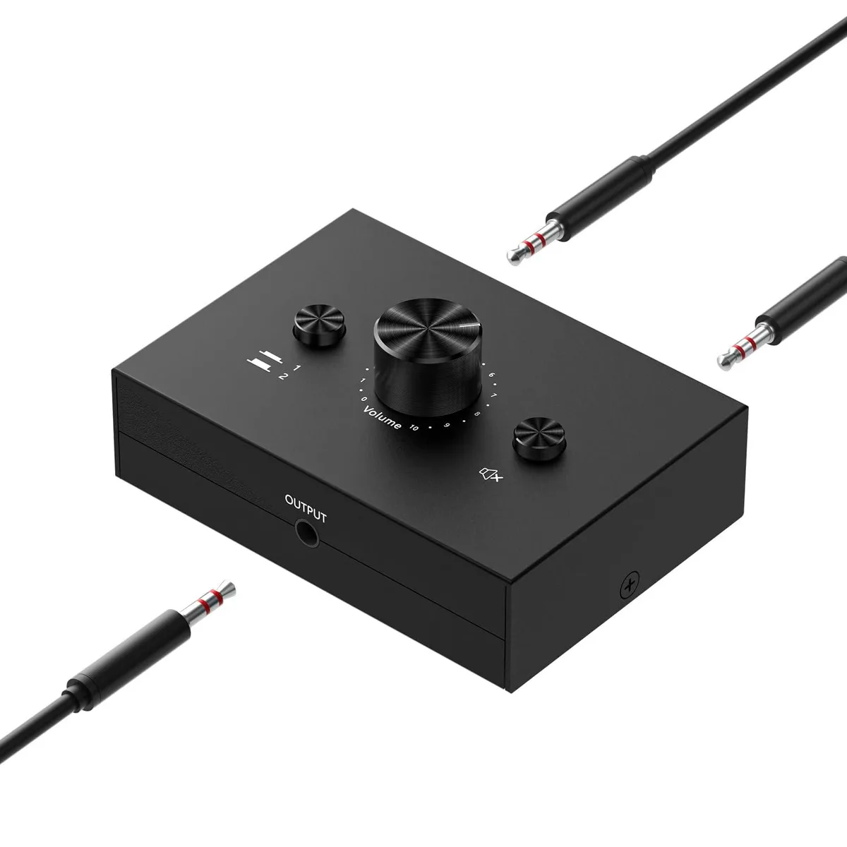  AVer Audio Selector OM-154 3.5mm 2-in-1-out Switch — product photo