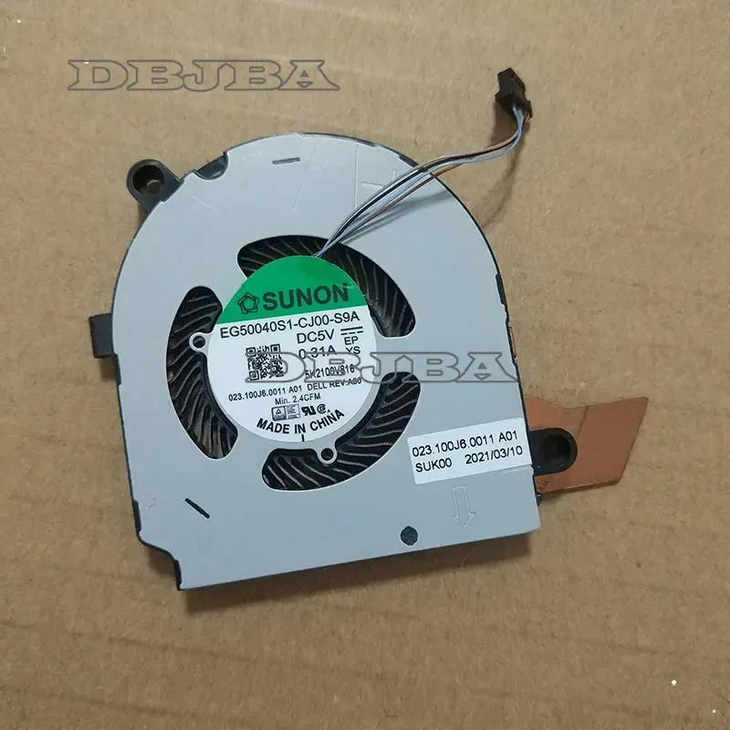 DBTLAP DBTLAP CPU Cooling Fan For DELL EG50040S1-CJ00-S9A 0K6X87 5V 0.31A — product photo