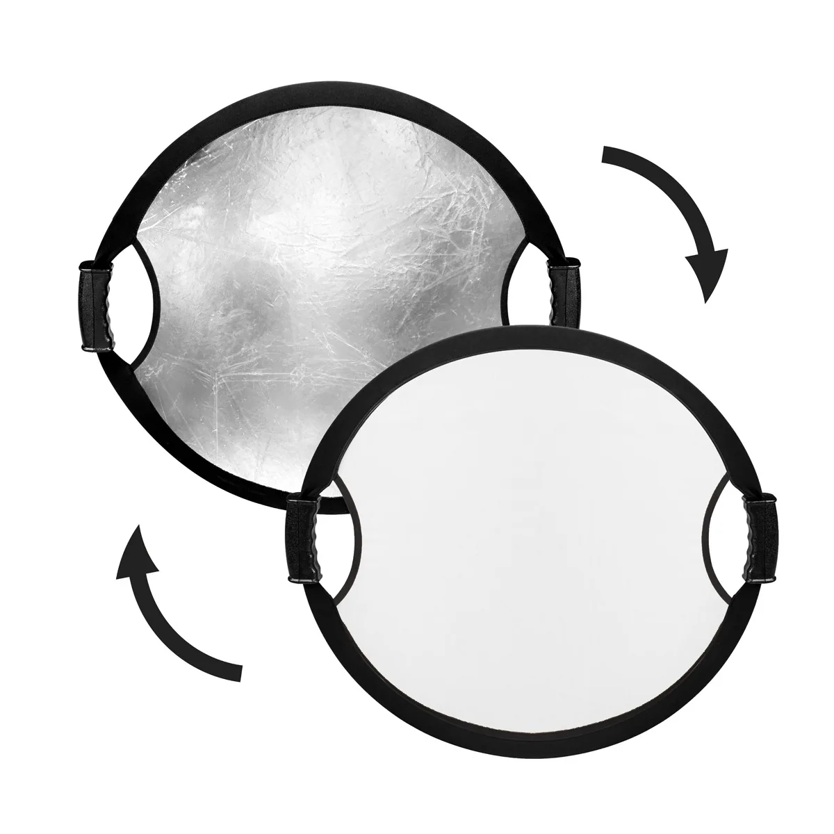 Glow Edge Glow Edge 22" Circular Collapsible Reflector Silver/White Studio — product photo