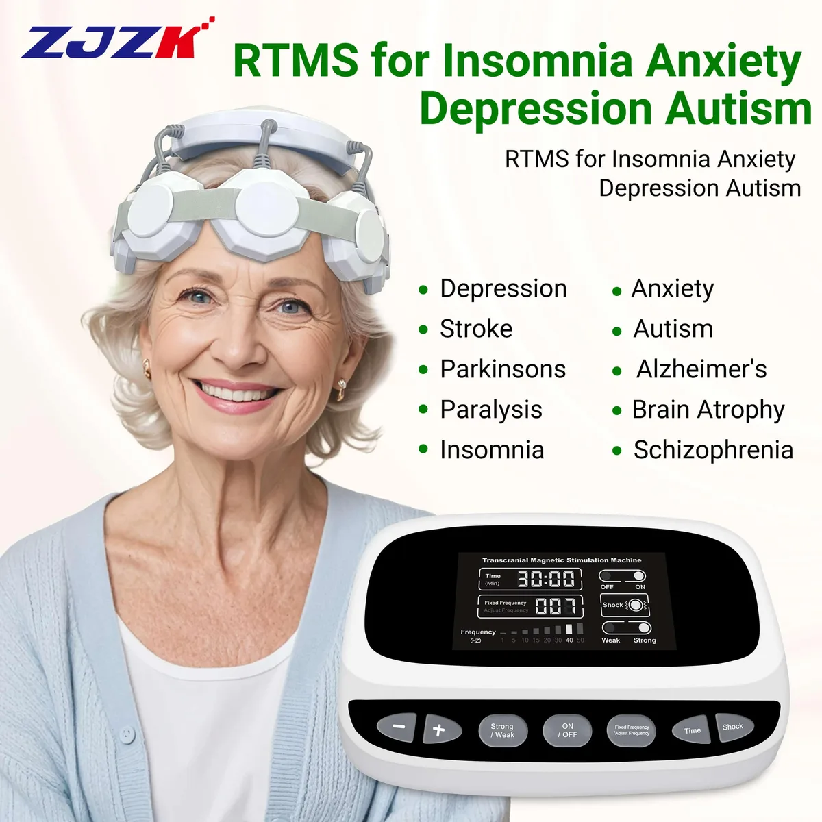 ZJZK ZJZK rTMS Transcranial Magnetic Stimulation Device — product photo