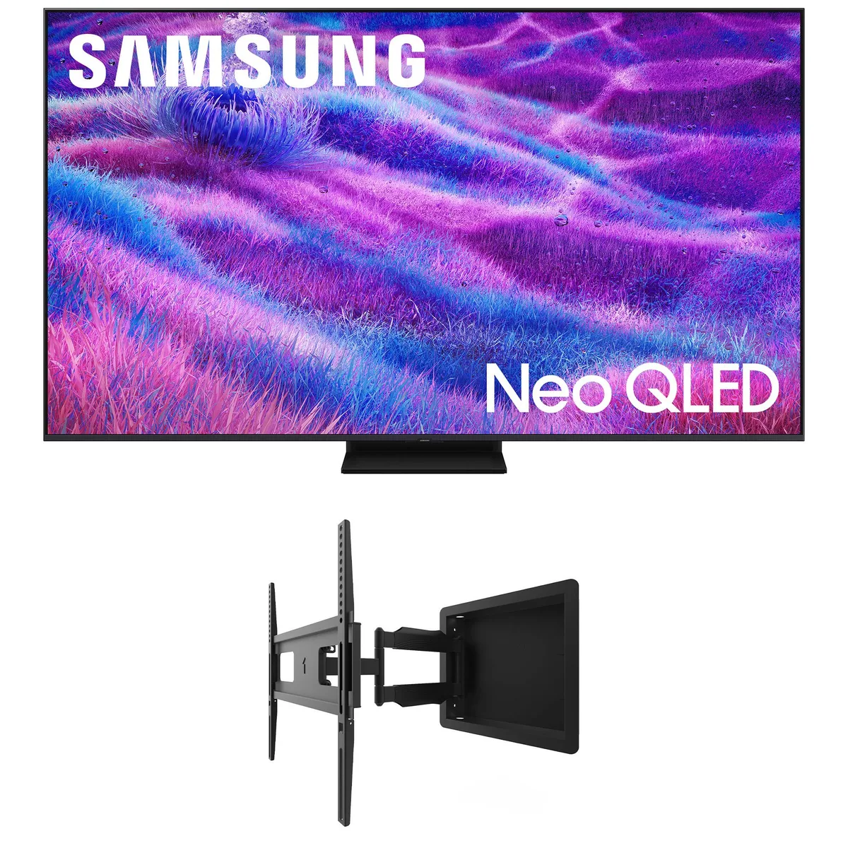 SAMSUNG Samsung QN55QN80FAFXZA 55" Neo QLED 4K 120Hz TV with Kanto R300 Mount — product photo