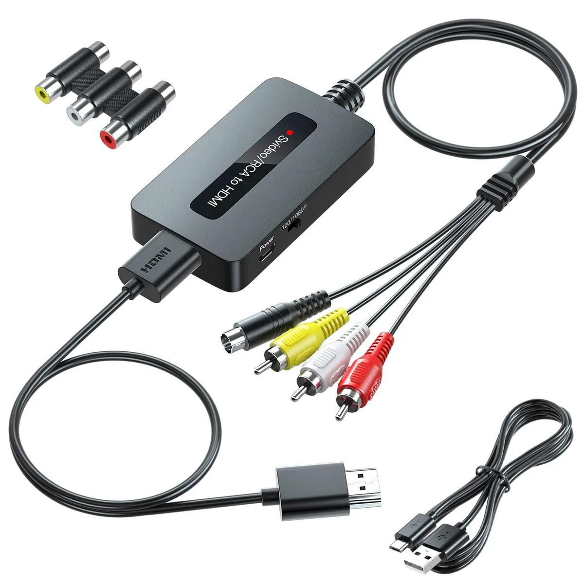 Vszerda Vszerda RCA Svideo to HDMI Converter with HD Cable 64 — product photo