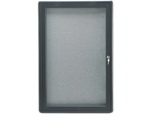 Quartet Quartet 2363L Enclosed Fabric Cork Board 24 x 36 Gray — foto del producto