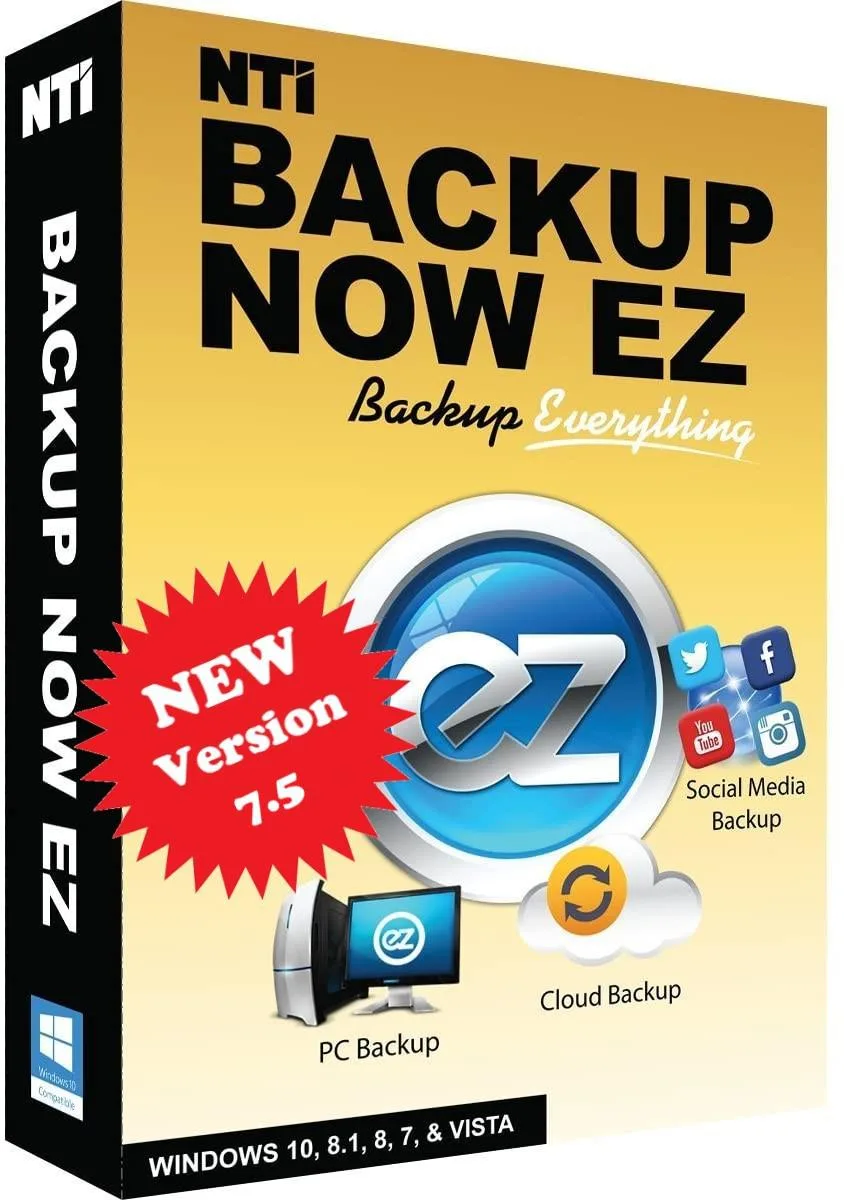 NTI Corporation NTI Backup Now EZ 7.5 (1-PC) — product photo