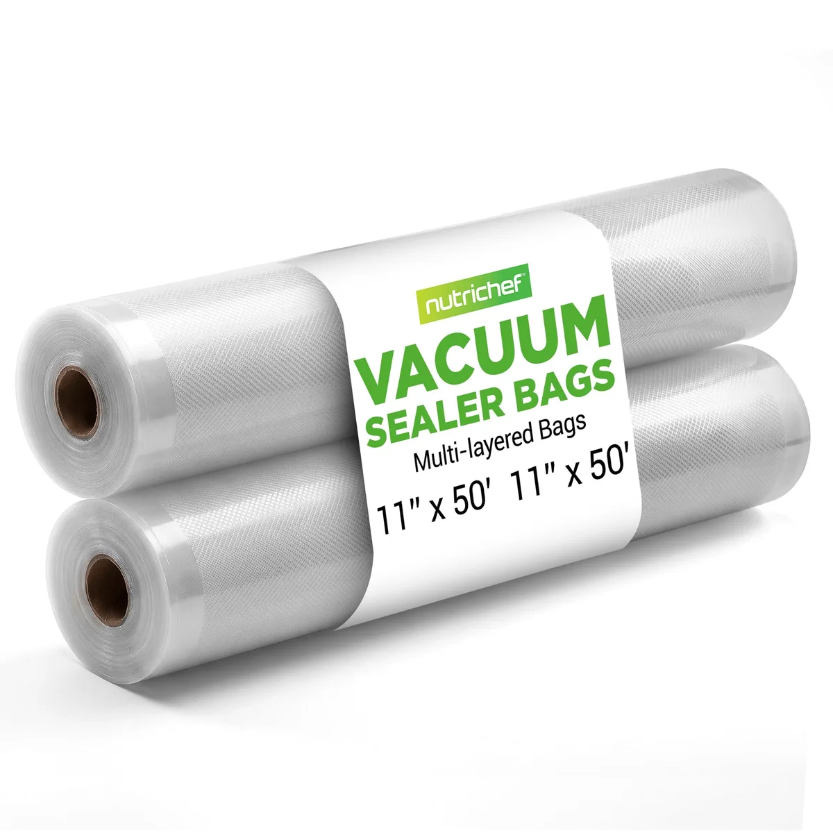 NutriChef Premium PRTPKVS14RL Vacuum Sealer Bags 11x50ft 2-Pack — product photo