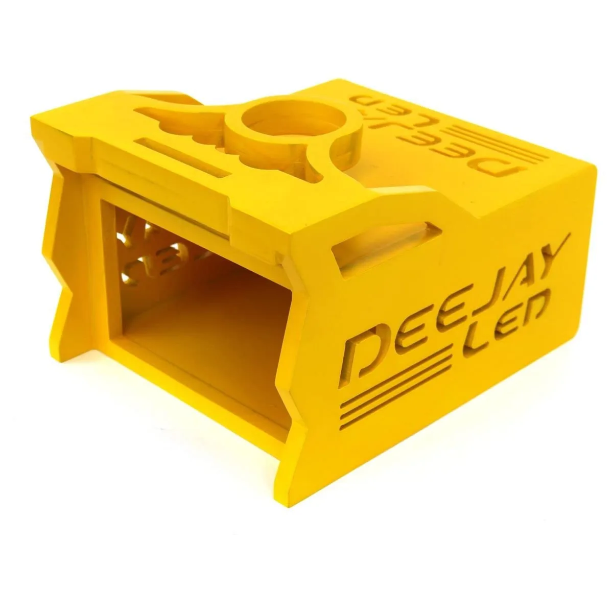 Deejay LED Deejay LED TBH1DIN2EQYELLOW 1 DIN + 2 EQ Yellow Wooden Controller Case — product photo
