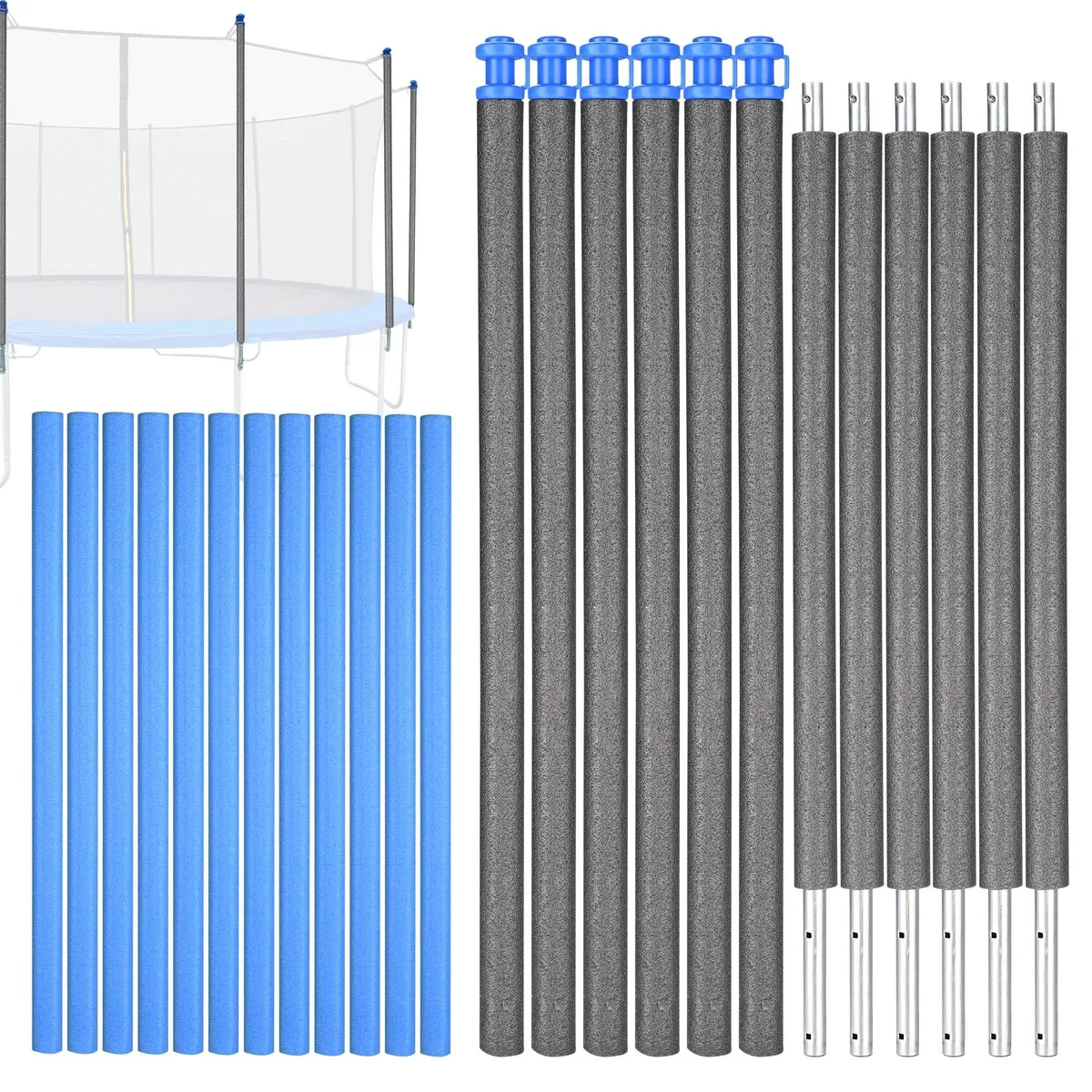 Yescom USA, Inc. Yescom USA, Inc. 09FTPTEP001-35IN03-ST6-06 6 poles 12 foam sleeves outdoor toy — product photo