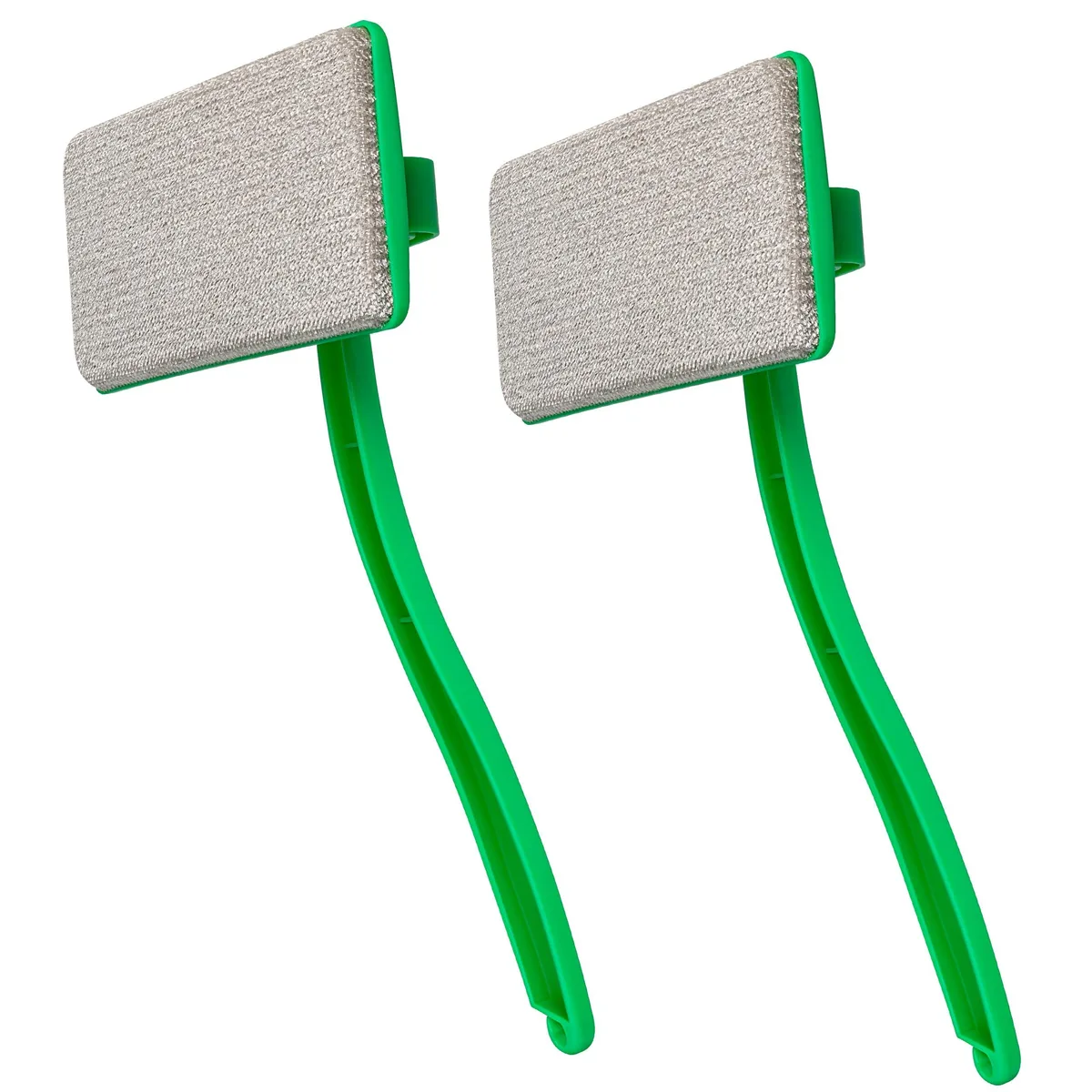 Mesh screen cleaner brush with 13-inch handle and 7.87-inch wide dual-sided soft fiber bristle head