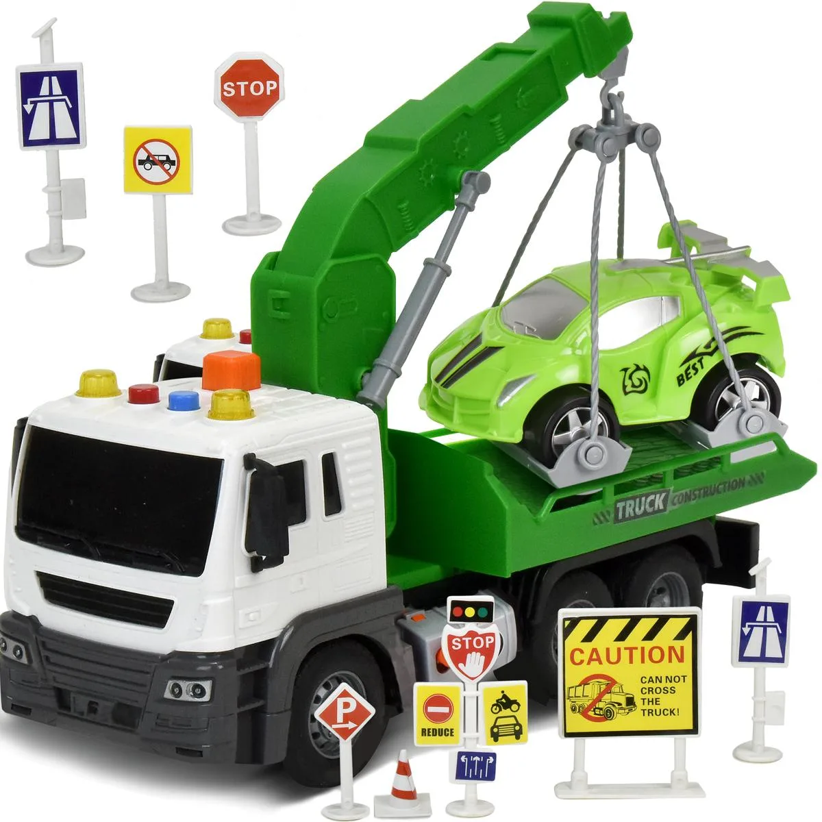 Beemo Beemo Tow Truck Vehicle Green — product photo