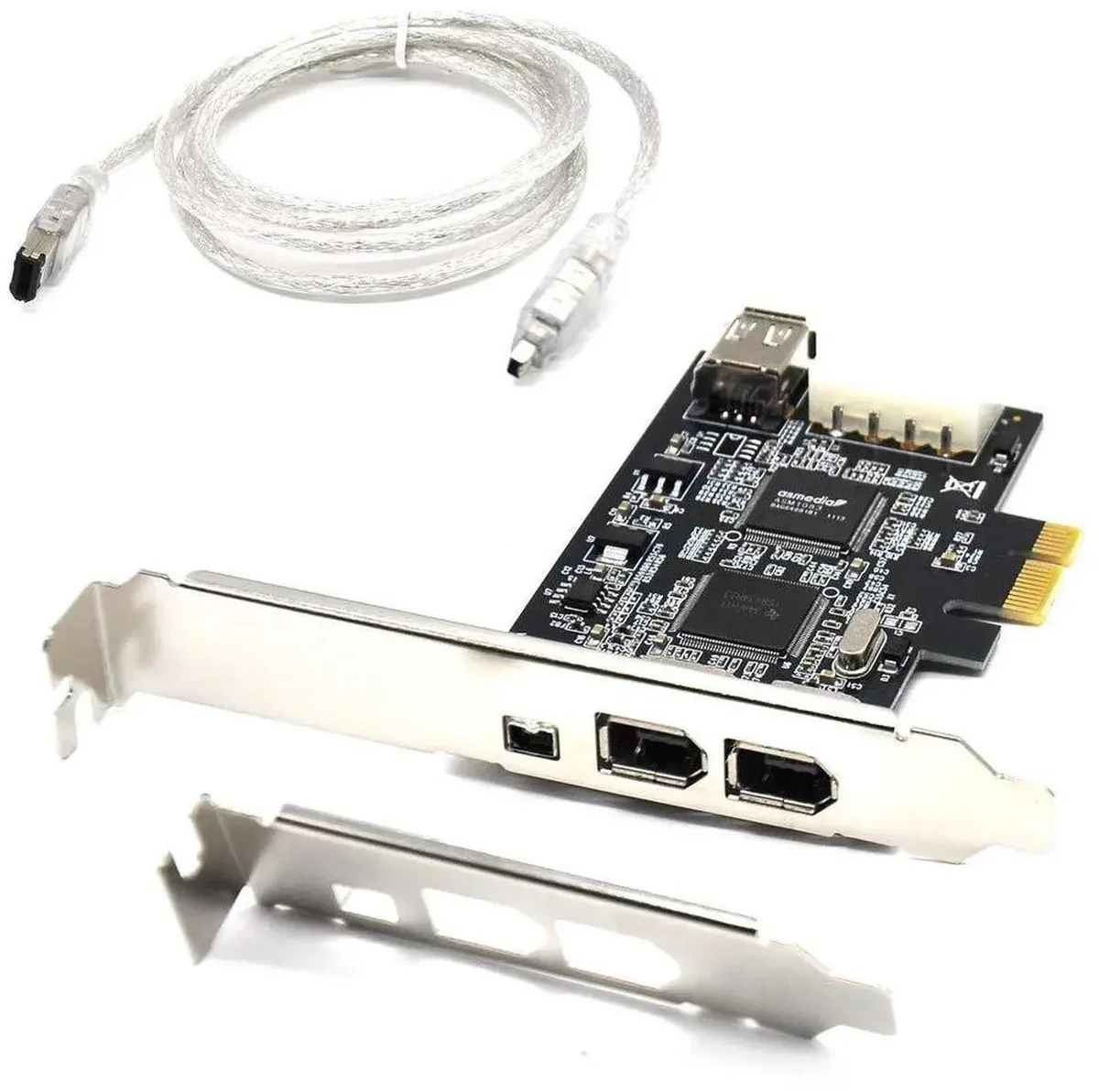 Vszerda Vszerda IEEE 1394a PCIe Firewire Card 4 Ports Low Profile Bracket — product photo