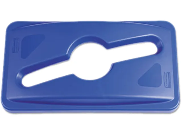 Rubbermaid Commercial Rubbermaid Commercial 1788372 Slim Jim Mixed Recycling Lid Blue — product photo