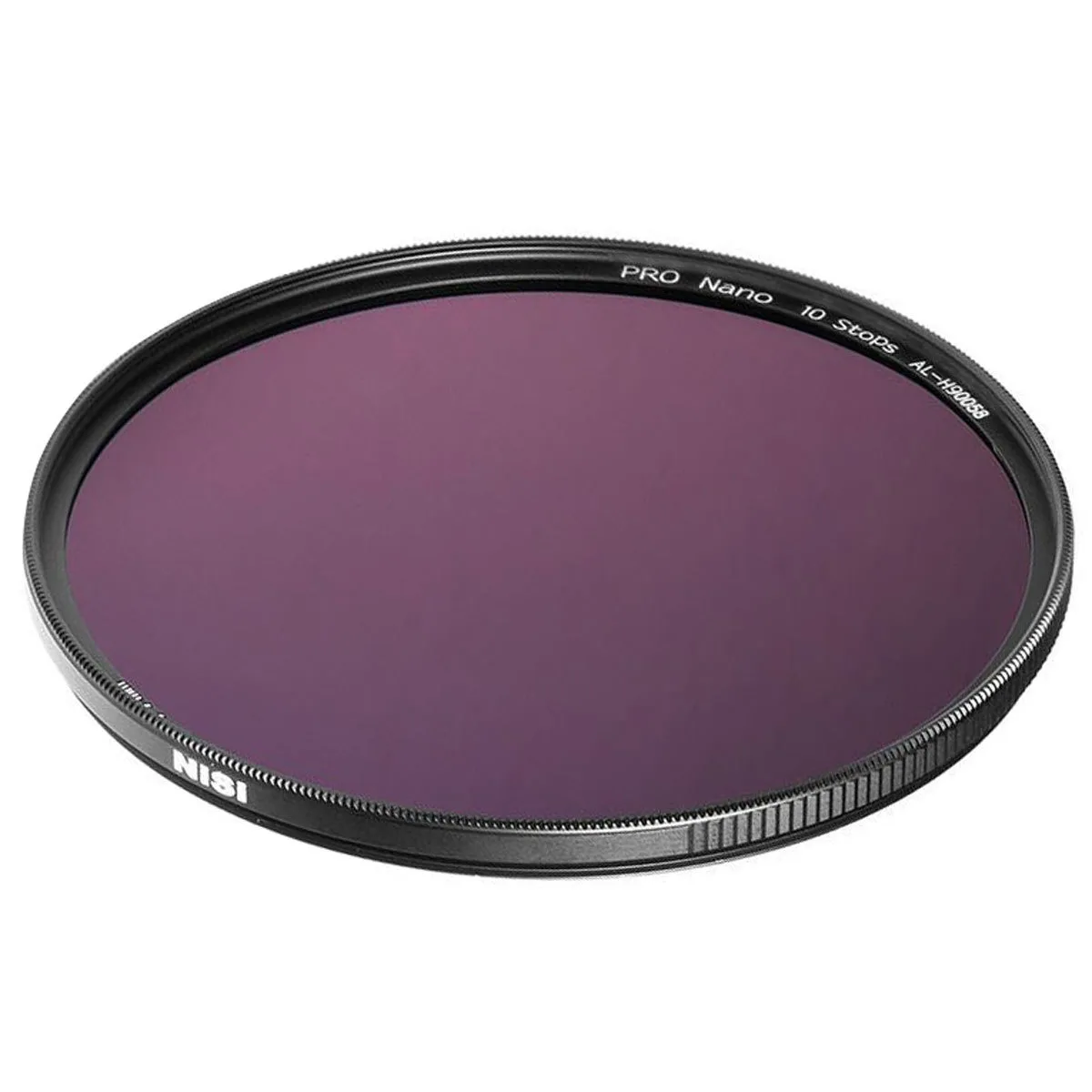 Round 72mm neutral density filter with ultra-thin brass frame and dark glass
