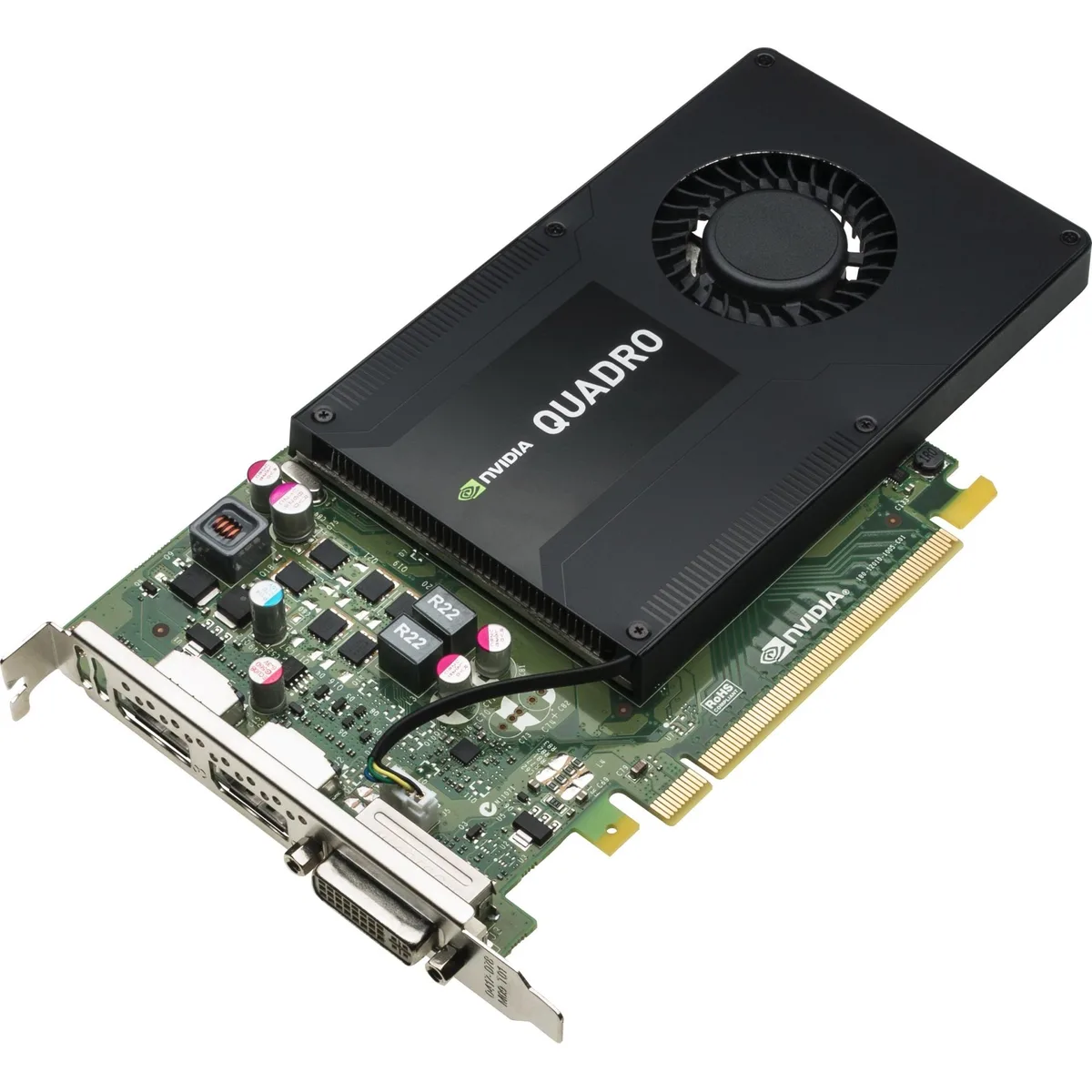 HP HP Quadro K2200 J0G89A 4GB 128-bit GDDR5 PCIe 2.0 x16 workstation graphics card — product photo