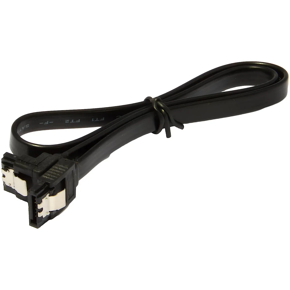 JacobsParts Inc. JacobsParts Inc. STAL-BLK SATA cable 18 inch 90 degree right angle locking latch black — product photo