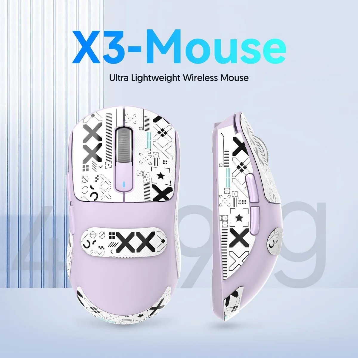  Attack Shark X3 MAMBASNAKE Gaming Mouse 49g PAW3395 26000 DPI Bluetooth 5.2 16 Buttons — product photo