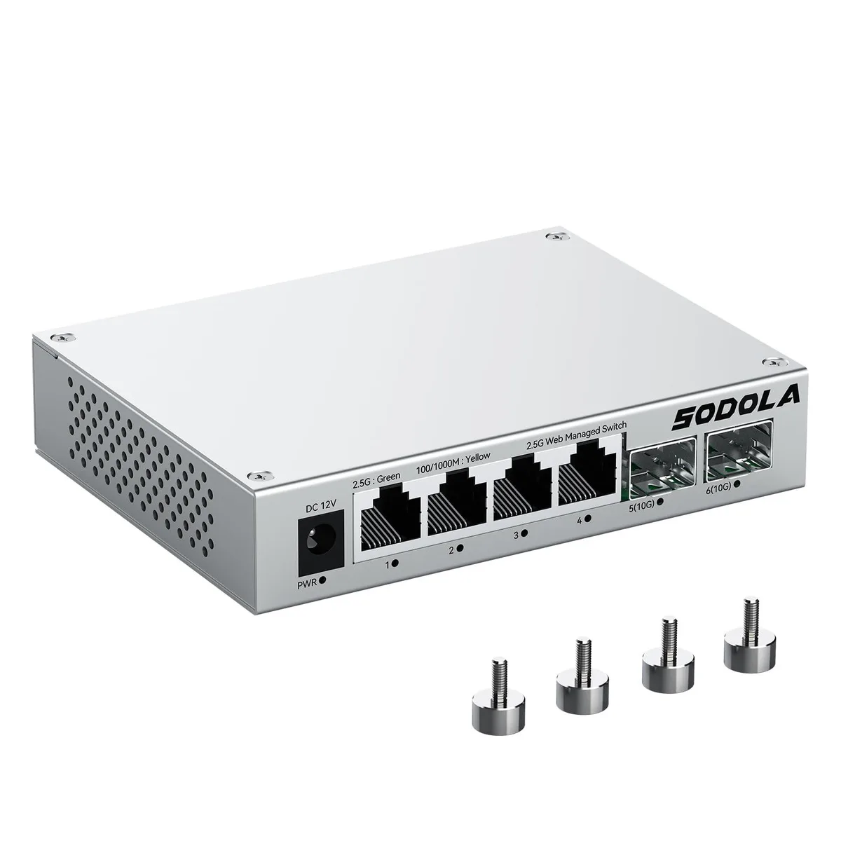 NETGEAR ProSafe SL902-SWTG124AS 6-port 2.5G web-managed switch — product photo