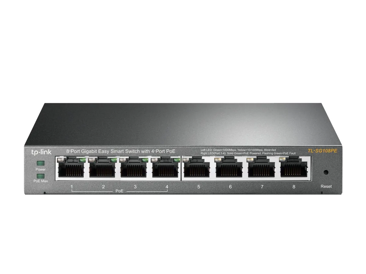  NETGEAR ProSafe TL-SG108PE 8-port Gigabit PoE switch — product photo