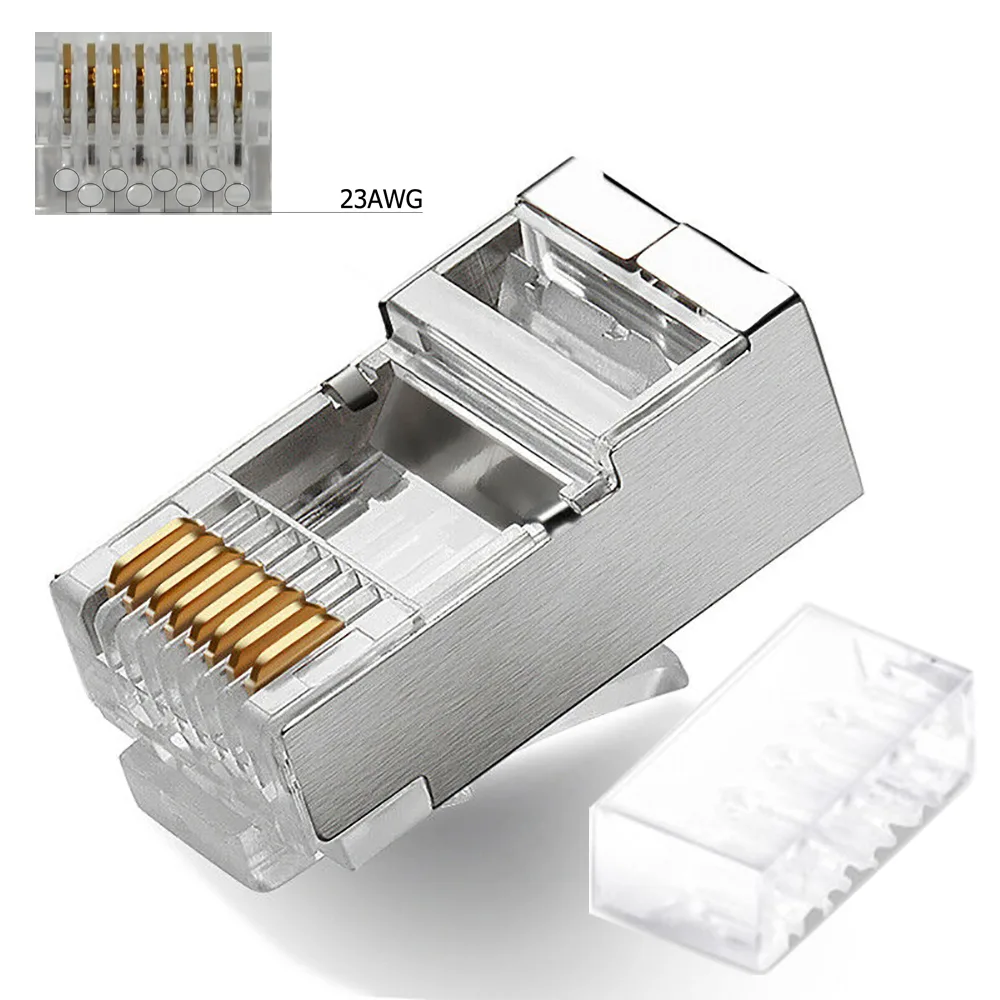 Logico Logico RJ45 CAT6 Shielded Connector 100 pcs 24AWG 50 micron — product photo
