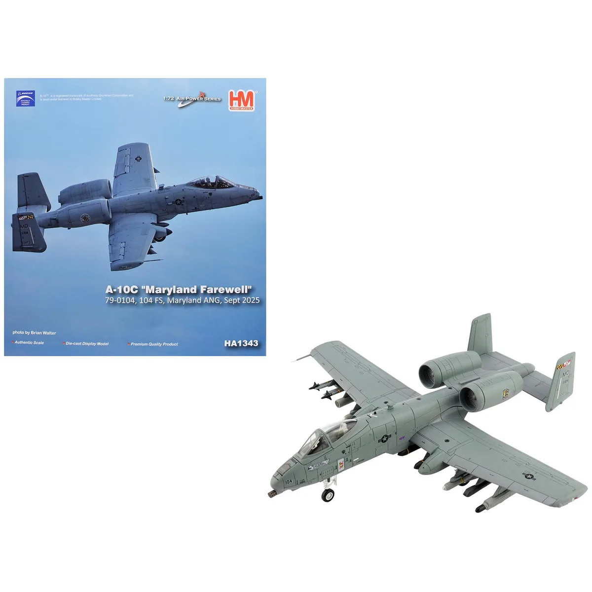 Hobby Master Hobby Master A-10C Thunderbolt II "Maryland ANG" 1/72 Diecast — product photo