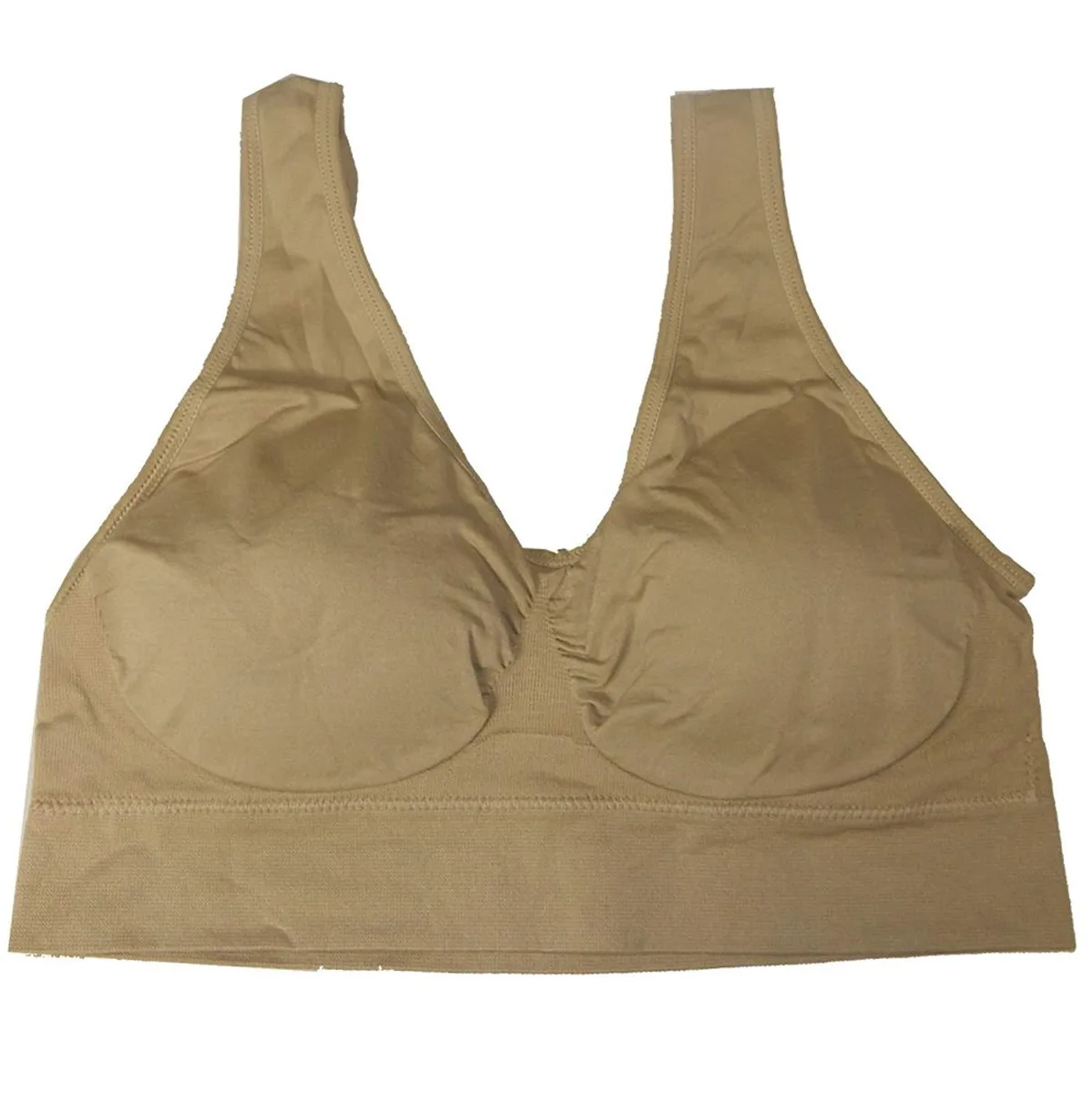 Coobie Coobie Seamless Comfort Bra Nude Small 9060 women's intimate apparel — product photo