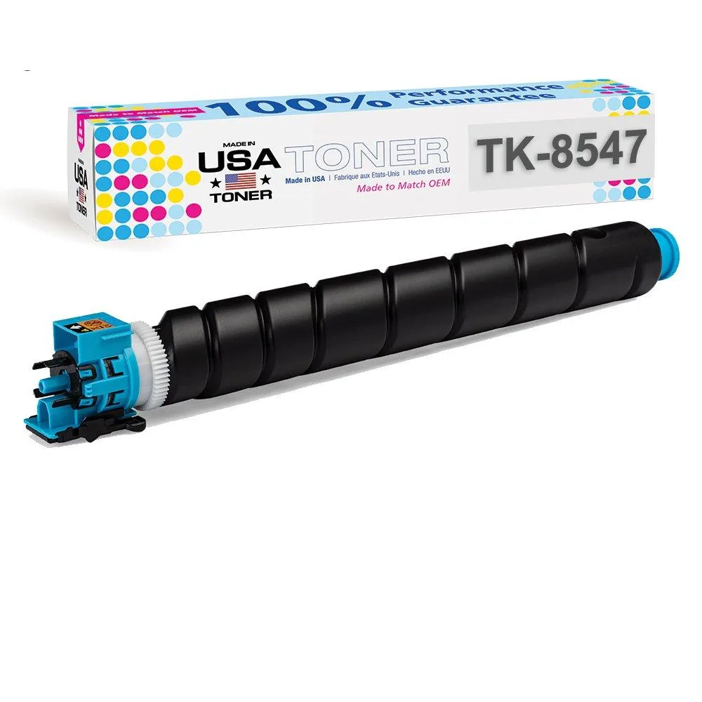 MADE IN USA TONER MADE IN USA TONER Compatible Replacement for Kyocera TASKalfa 4054ci, 5054ci, TK-8547C, Cyan Toner Cartridge — product photo